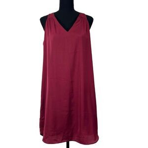 Old Navy Tie Back Sleeveless Mini Dress Size Medium Women’s Wine Shift